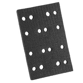 Kokone Sanding Pads 4 Pcs 5''x3'' Soft Foam Sander Backing Pad with Hook&Loop Compatible with RS400 LS130 Sander Sponge Cushion Sander Pads with 16 Holes Black Foam Sanding Pads for Inproving Grinding
