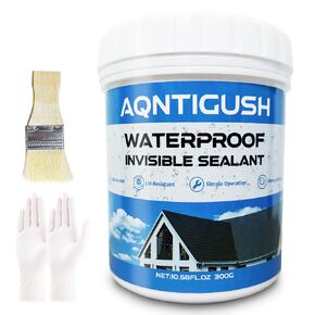 Invisible Waterproof Sealant，10,5OZ(300g) Transparent Repairing Leak Waterproof Coating，Liquid Waterproof Insulating Agent，Indoor & Outdoor Adhesive