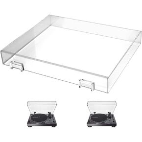 Replacement Dust Cover for AT-LP60X/ATLP60XBT/AT-LP60XBTA, Acrylic Record Player Dust Cover Compatible with Audio LP60x & LP60xBT & LP60XBTA T-e-c-h-n-i-c-a Turntab（Model C）