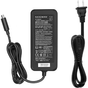 42V Charger for Segway Ninebot Electric Scooter Power Cord Segway Ninebot max G30L G30LD G30LE G30LP F2 F2 pro ES1 ES2 ES3 ES4 E22 E25 E45D F20 F30 F40 F25 F25E II KickScooter Charger BCTA+71420-1700