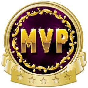 Crown Awards MVP Banner Pin, Gold MVP Pins Prime
