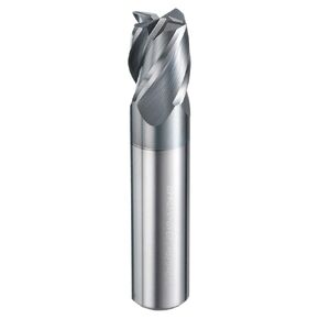 HARFINGTON Carbide Square Nose End Mill Bit 1/2" Cut Dia 4 Flutes TiAlN Coated Milling Cutter for Hardened Steel Metal (1/2" Shank 5/8" Cut Length 2-1/2" Long 30 Degree Helix HRC53-55)