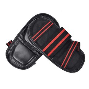 Instep Protector, Unisex Taekwondo Foot Protector Gear Martial Arts Fight Boxing Punch Bag Sparring Training MMA Thi Leather(Black) Taekwondo