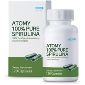 Spirulina 1.69oz (48g),120capsules, 100% Pure