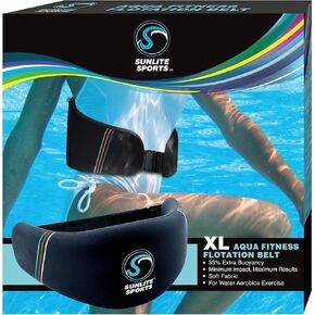 Sunlite Sports AquaFitness Deluxe Flotation Swimming Belt - Water Aerobics Equipment for Pool, Low-Impact Workout