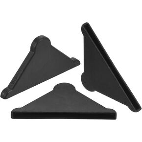 uxcell 50Pcs Plastic Corner Protectors 3x50mm Triangle Shape Glass Corner Guards Cushion for Corner Protection of Glass, Mirror, Tile, White