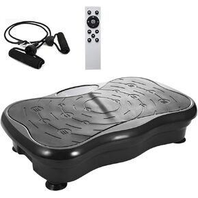 COSTWELL Vibration Plate Exercise Machine Whole Body Workout Vibration Fitness Platform Vibrating Exercise Board for Weight Loss. Home Gym Training Equipment with Resistance Bands.