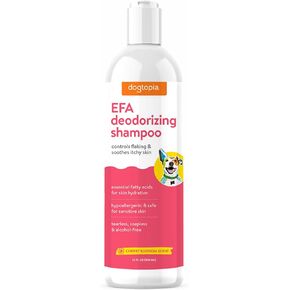 Essential Fatty Acid (EFA) Shampoo and Conditioner for Pets – 12oz Deodorizing Cherry Blossom Scent | Soothing for Dogs and Cats Rich with Moisturizing Emollients | Tearless, Soapless