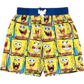 Nickelodeon Spongebob Squarepants Swim Shorts for Boys, Kids Swimwear, Spongebob Boys Board Shorts