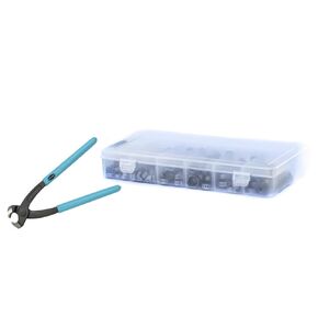 OCSParts OET070170-300PCK-SJP Oetiker StepLess Clamp Kit 300 Clamps Covering an Inner Diameter Clamp Range of 7 mm to 17 mm with Single Action Side Jaw Pincer