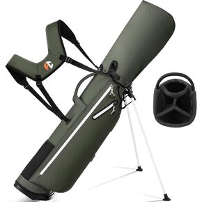 Lightweight Golf Stand Bag, Durable 4-Way Full-Length Dividers with Dual Straps & Stand Golf Carry Bag,Purple