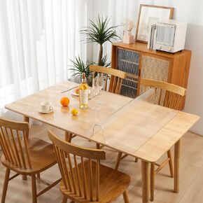 1.5mm Thick 16 x 60 Inches Frosted Table Protector,Waterproof PVC Table Cover,Non-Slip Desk Pad,Plastic Tablecloth for Dining Table,Night Stand,Computer Writing Desk