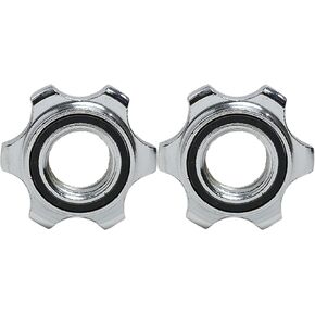 مشابك الأثقال، قطعتان من مشابك الأثقال، أطواق أثقال مضادة للانزلاق، طوق بقفل دوار، صامولة سداسية 25 مم، مشابك قفل أثقال للمشابك لرفع الأثقال، مشابك لصالة الألعاب الرياضية، مشابك الأثقال لتدريب الأثقال، فضية in Kuwait