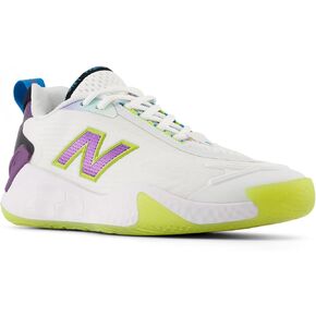 New Balance Women's Fresh Foam X CT-Rally Tennis Shoe, White/Purple Fade/Coastal Blue, 12 Wide