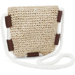 Kiss Sea Travel Beach Raffia Bag Summer Straw Clutch Purses for Women Mesh Cute Woven Rattan Cute BeachTote Bag Handbag Womens Foldable Tote Straw Vacation Essentials Shoulder Bag for Women