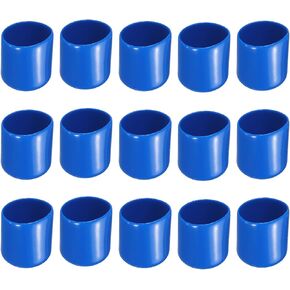 Screw Thread Protector Cover Rubber End Caps, [for Screw, Bolt] - 11/16"(17mm) ID/Blue/20pcs