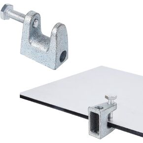 20 قطعة مشبك شعاع، مشابك شعاع 3/8، مشبك شعاع من النوع C، مشبك شعاع قضيب ملولب 3/8 بوصة، أداة فك الفك 13/16 بوصة، مشبك C قابل للتعديل in Kuwait