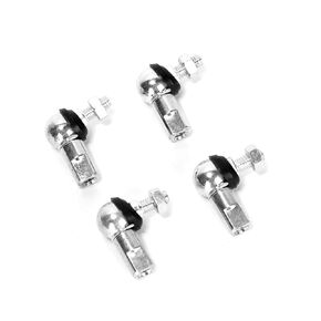 4pcs Rod End Ball Bearing Stud with Dust Plug (M8 x 1.25,Right Rotation) Angle Linkage Ball Joint Replacement for Car (M8, 4pcs-RH)
