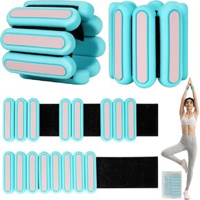 SOLY Adjustable Wrist & Ankle Weights for Women,Leg Weights Weighted Wristbands Ankle Weights for Men,Ankle Weights 1 Lbs for Yoga,Aerobics,Strength Training