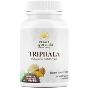 Kerala Ayurveda Triphala Capsules - Rejuvenative Tonic for Daily Use to Balance Tridoshas & Promotes Digestion and Normal Elimination, 60 Count in Kuwait