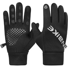 INBIKE Winter Gloves for Men Women Touch Screen Cold Weather Thermal Warm Anti-Slip Black Gloves