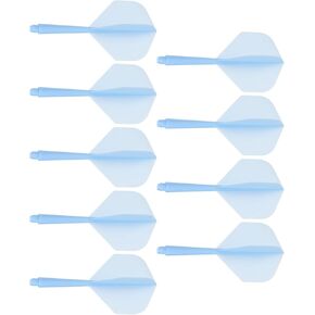 Integrated Dart Shaft and Flights-One-Piece Dart Shaft, Plastic Anti-Break Apply to Soft Tip Darts and Steel Tip Darts
