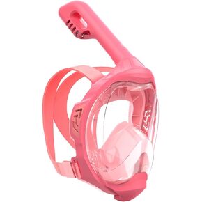 Snorkel Mask, Full Face Snorkel Mask,Snorkeling Gear for Adults Kids,Diving Mask, Mask and Snorkel,180 Degree Panoramic View Anti-Leak Anti-Fog