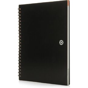 To Do List Notebook | Minimalist Planner with To-Do Checklist, Dot Grid, Notes sections. 100 Undated Pages, Thick Paper 120 gsm, A5 Size 5.8" x 8.3", Black