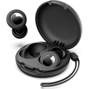 Ear Plugs for Sleeping Noise Cancelling, Soft Reusable Hearing Protection Earplugs in Silicone, NRR 30dB Noise Reduction with Carry Case for Noise Sensitivity, Concerts, Travel, Focus, Work