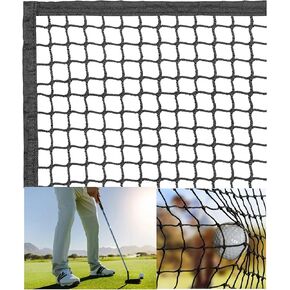 10ft, 15ft, 20ft Strong Sports Barrier Net Hitting with Around Finished Seam Practice Nylon Netting High Impact Indoor Outdoor for Golf, Baseball, Hockey, Soccer, LAX and More