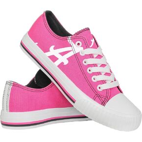 FOCO womens Ncaa College Team Logo Fashion Low Top Canvas Sneakers Shoes