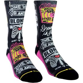 MERGE4 Blondie HITS Crew Socks for Men and Women Iconic 70s Band Collectable Compression Non Slip Arch Support