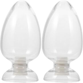 Mobestech 2 Pcs Glass Bottle Conical Sample Bottle Accessories Conical Bottle Specimen Display Jar Narrow Mouth Glass Flask Scientific Flask Laboratory Sample Heart-shaped