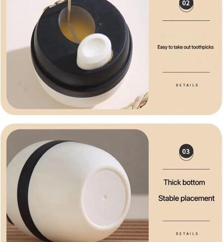 toothpick holder,toothpick dispenser,pop up automatic toothpick dispenser, Panda Decorative Novelty Toothbrush Container Suitable for Home Living Room, Kitchen, Dining Room ﻿ in Saudi Arabia