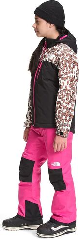 THE NORTH FACE Snowquest Plus Insulated Kids Jacket Pinecone Brown Leopard Print Sz L in Saudi Arabia