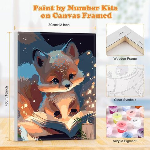 MOGTAA Framed Paint by Number Kits for Adults Beginners, Tree Paint by Number for Adults on Canvas Framed, DIY Oil Painting Kits Art Crafts with Wooden Frame(12x16inch) in Saudi Arabia