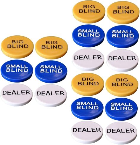 SAFIGLE 4 Sets Big and Small Blind Banker Code Texas Holdem Game Chips Bingo Game Tokens Bingo Game Supplies in Saudi Arabia