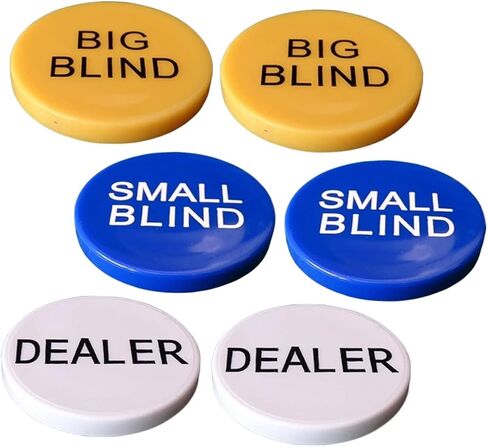SAFIGLE 4 Sets Big and Small Blind Banker Code Texas Holdem Game Chips Bingo Game Tokens Bingo Game Supplies in Saudi Arabia