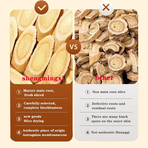 Astragalus membranaceus Astragalus Slice Natural Astragalus Root Huang Qi Astragalus Root Slices 10.5oz/300g Chinese Herbal tea No addition 黄芪 黄芪片 in Saudi Arabia
