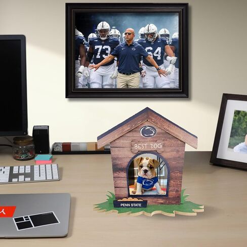 Fan Creations Penn State Nittany Lions Dog House Picture Frame NCAA College 3D Decorative Tabletop Photo Holder - Celebrate Best Friend & School - Holds 3.5x3.75 Print - For Home, Office, Dorm in Saudi Arabia