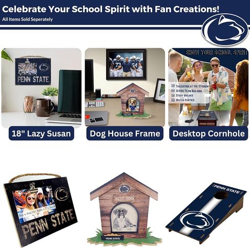 Fan Creations Penn State Nittany Lions Dog House Picture Frame NCAA College 3D Decorative Tabletop Photo Holder - Celebrate Best Friend & School - Holds 3.5x3.75 Print - For Home, Office, Dorm in Saudi Arabia