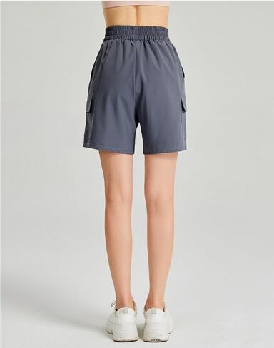 Women's Lightweight Cargo Shorts Green Waterproof Quick Dry Cargo Shorts for Summer Outdoor with Pockets in Saudi Arabia