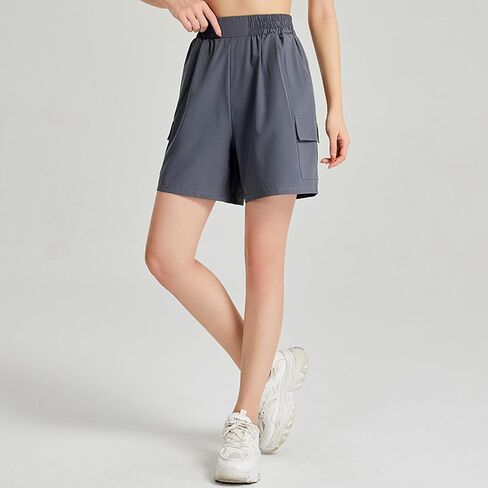 Women's Lightweight Cargo Shorts Green Waterproof Quick Dry Cargo Shorts for Summer Outdoor with Pockets in Saudi Arabia