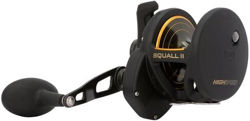 بكرة صيد PENN Squall II Lever Drag، مقاس 60، جسم جرافيت وألواح جانبية، تروس رئيسية وترس من الفولاذ المقاوم للصدأ، سحب قوي من PENN Dura-Drag in Saudi Arabia