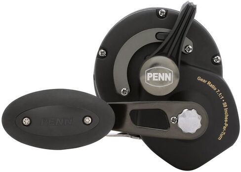 بكرة صيد PENN Squall II Lever Drag، مقاس 60، جسم جرافيت وألواح جانبية، تروس رئيسية وترس من الفولاذ المقاوم للصدأ، سحب قوي من PENN Dura-Drag in Saudi Arabia