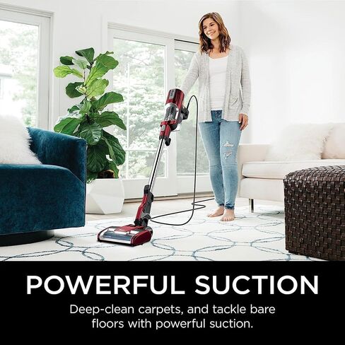 Shark UltraLight Pet Pro Corded Stick Vacuum with PowerFins, Removable Dust Cup, and Self Cleaning Brush Roll, Green (Renewed) in Saudi Arabia