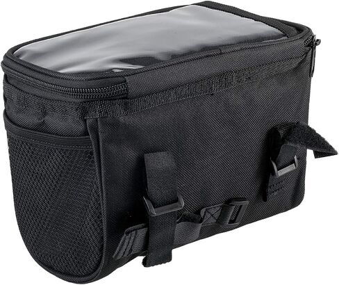 Amarine Made Bike Baskets Bag Handlebar Bag with Reflective Stripe with Mesh Pocket Bicycle Bag. in Saudi Arabia