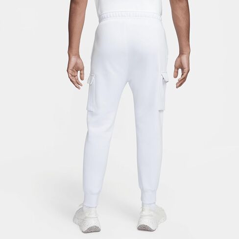Nike Sportswear Club Fleeceb Men's Cargo Pants (Football Grey/Football Grey/White, CD3129-085) in Saudi Arabia