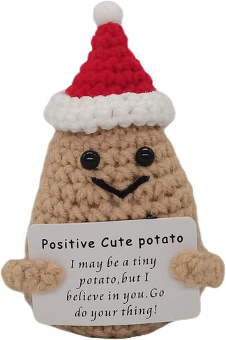 1 mini Positive Cute Potato Handmade Crochet Knitted Gifts Interesting Emotional Support Creative Funny Gift Décor for Birthday Party Decoration Encouragement in Saudi Arabia