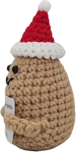 1 mini Positive Cute Potato Handmade Crochet Knitted Gifts Interesting Emotional Support Creative Funny Gift Décor for Birthday Party Decoration Encouragement in Saudi Arabia